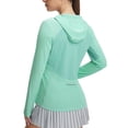 thumbnail image 1 of BALEAF Women's Sun Shirts UPF 50+ Mesh Back Lightweight Breathable Long Sleeve Shirt SPF Hoodie for Fishing Hiking Light Green M, 1 of 7