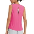 thumbnail image 1 of BALEAF Women's Workout Tank Tops Racerback Open Back Top Sleeveless Running Yoga Shirts Loose Fit Athletic Gym Sports Pink M, 1 of 7