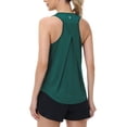 thumbnail image 1 of BALEAF Women's Workout Tops Racerback Sleeveless Running Athletic Tank Tops Quick Dry Shirts for Sports GYM Exercise Green L, 1 of 7