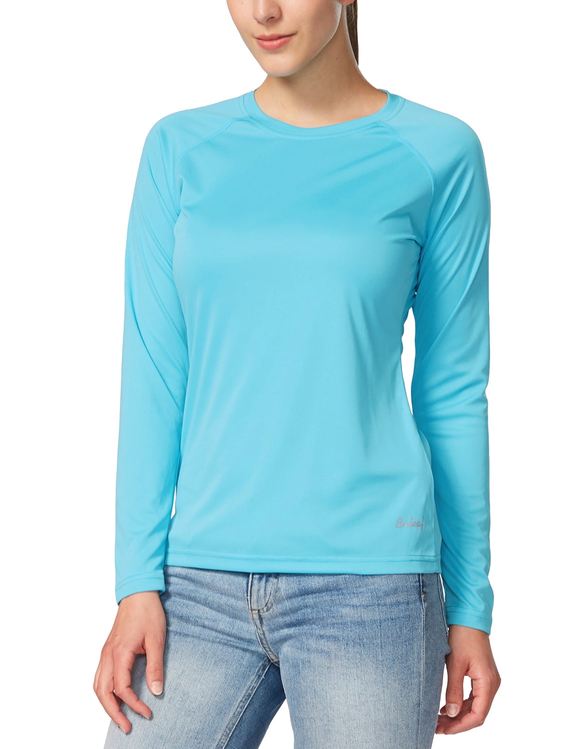 BALEAF Womens Shirts Long Sleeve Tops UPF 50+ Sun Protection Shirts SPF UV  Quick Dry Lightweight T-Shirt Outdoor Hiking Runing Fishing Grey Size L 