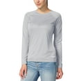 thumbnail image 1 of BALEAF Womens Shirts Long Sleeve Tops UPF 50+ Sun Protection Shirts SPF UV Quick Dry Lightweight T-Shirt Outdoor Hiking Runing Fishing Grey Grey XXL, 1 of 7