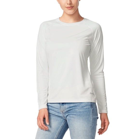 BALEAF Womens Shirts Long Sleeve Tops UPF 50+ Sun Protection Shirts SPF UV Quick Dry Lightweight T-Shirt Outdoor Hiking Runing Fishing White Size S