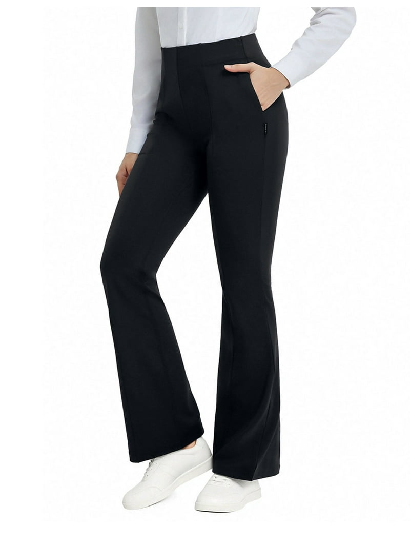 BALEAF Womens Yoga Dress Pants Work Bootcut with Pockets