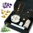 thumbnail image 1 of Evolux Chakra Healing Gift Set with Natural Crystals,Crystal Candles with Sage ,Cedar&Rosemary, 1 of 10