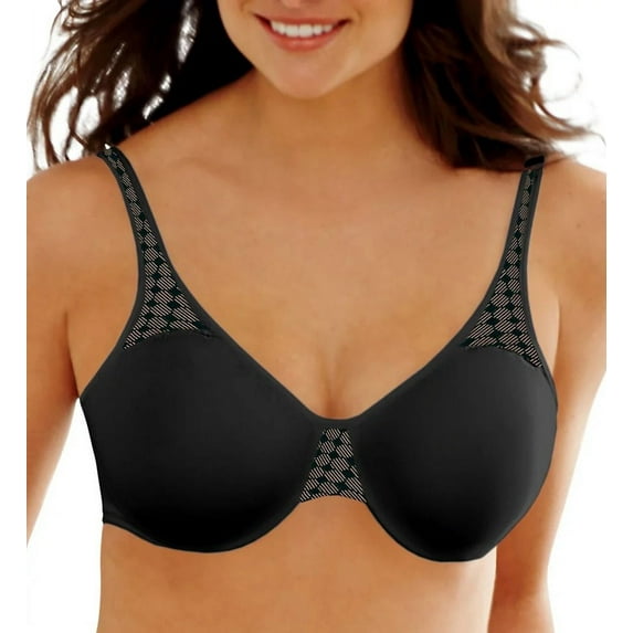 BALI Black/Nude Passion for Comfort Underwire Bra, US 42DDD, UK 42E, NWOT