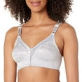 thumbnail image 1 of BALI Crystal Gray Double Support Lace Spa Closure Bra, US 40D, UK 40D, NWOT, 1 of 2