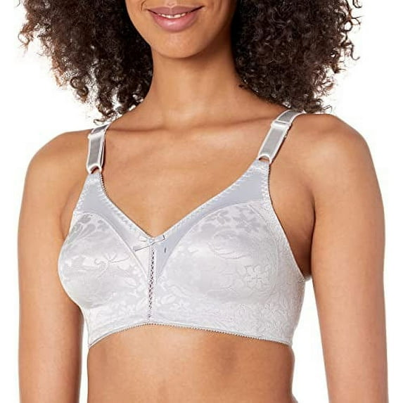 BALI Crystal Gray Double Support Lace Spa Closure Bra, US 40D, UK 40D, NWOT