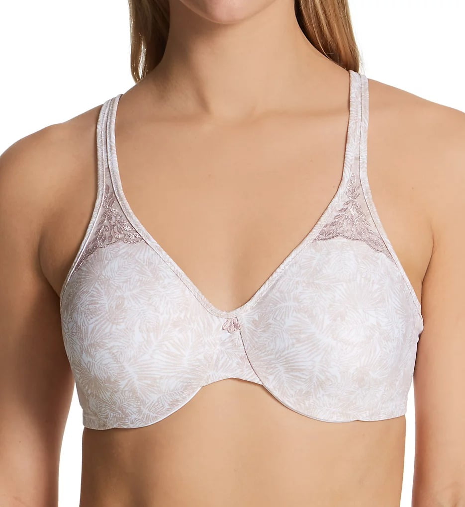 Women's Bali DF3490 Passion for Comfort Breathable Minimizer Wired Bra  (White 42DD) 