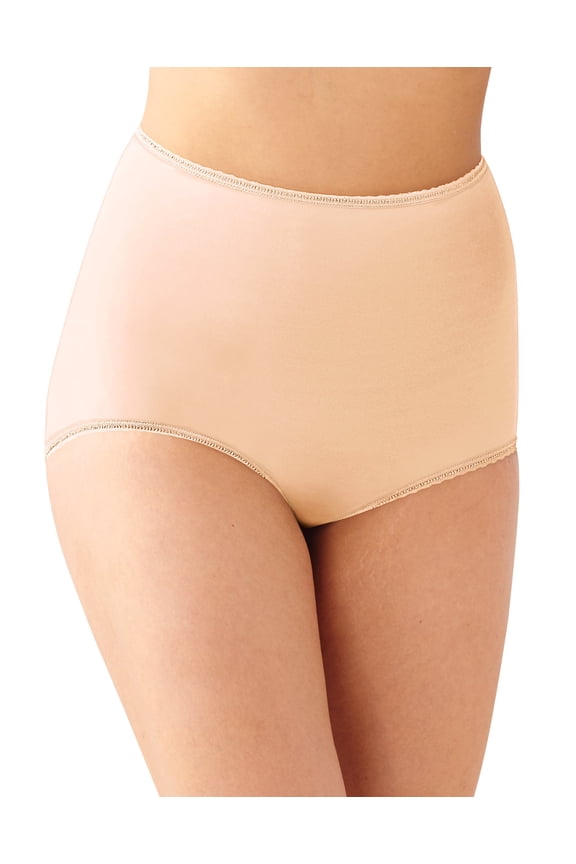 Intimates Beige Full Coverage Underwear Briefs 7 \ L