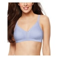 thumbnail image 1 of BALI Intimates Light Purple Adjustable Straps Moisture Wicking Provides Light Lift Wireless Bra 36DD, 1 of 3