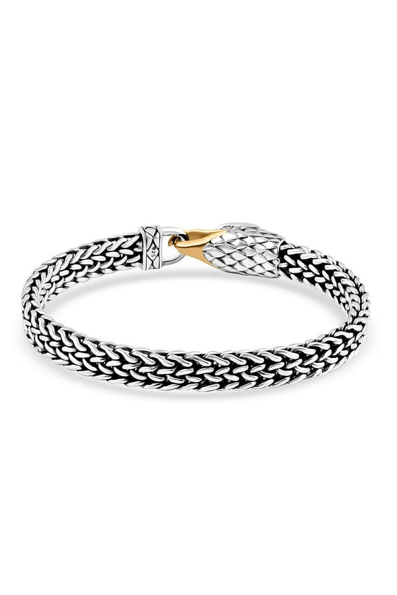 BALI LEGACY 925 Sterling Silver 22K Vermeil Yellow Gold Plated Eagle Bracelet for Women Jewelry Birthday Christmas Gifts Size 7.25"