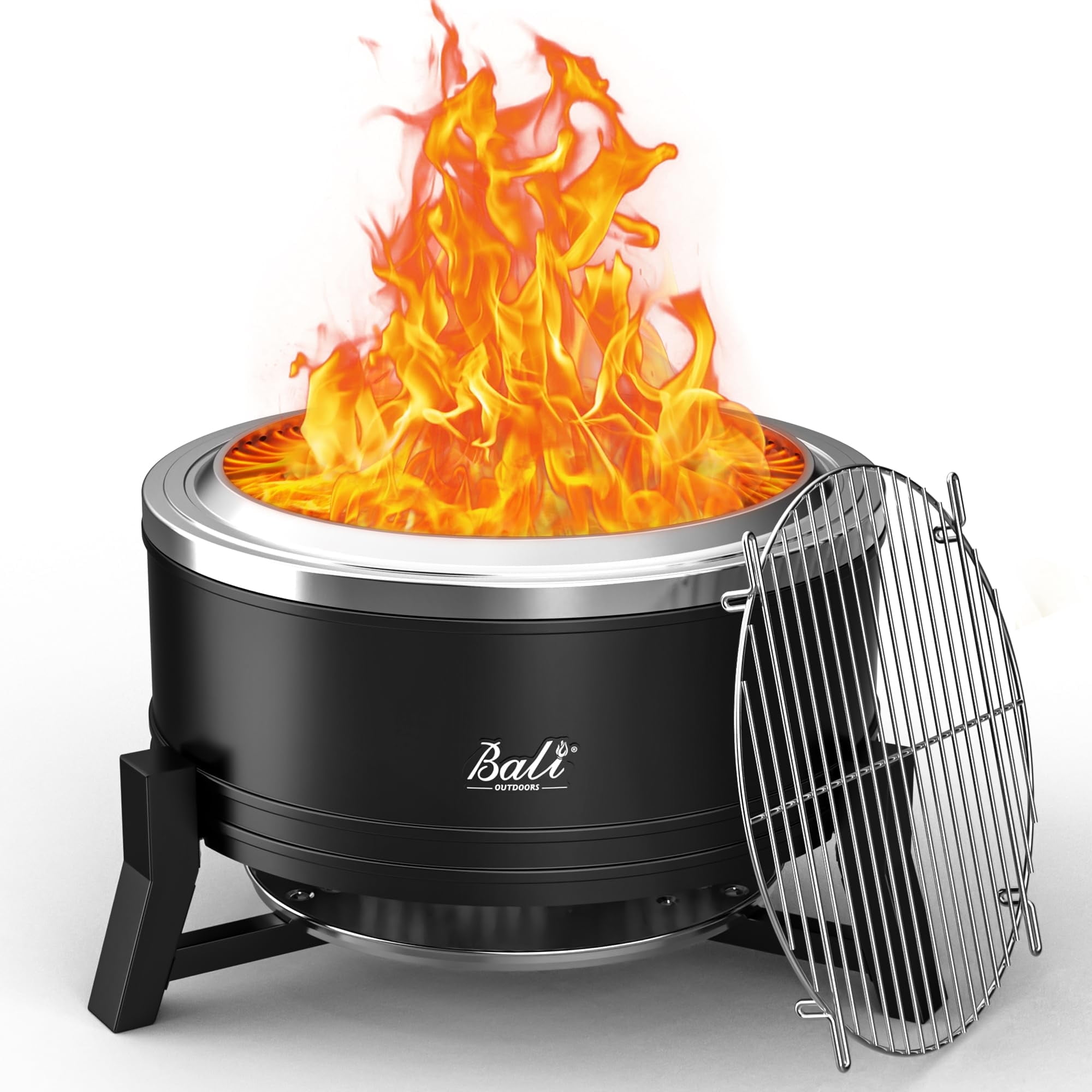 Firepit Portatile Da Tavolo - Senza Fumo, In Acciaio Inox, Per Camping E Esterno - Foto 8