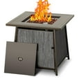 thumbnail image 1 of BALI OUTDOORS 28" Gas Fire Pit Table with Metal Lid and Lava Rocks, 50,000 BTU / Gray, 1 of 7