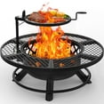 thumbnail image 1 of BALI OUTDOORS 40 inch Fire Pit with Poker, Wood Burning Fire Pit Patio for Outside with Grill, 1 of 9