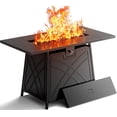 thumbnail image 1 of BALI OUTDOORS 42'' Propane Fire Pit Table Large Outdoor Firepit Table for Patio, Outside Black, 1 of 9