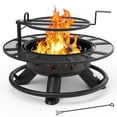 thumbnail image 1 of BALI OUTDOORS 47 inch Fire Pit with Grill, Extra Large Wood Burning FirePits with Poker for Outside, 1 of 8