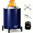 thumbnail image 1 of BALI OUTDOORS Portable Smokeless Fire Pit Round, Outdoor Tabletop Firepit, 8.6 * 6.5 inch, Blue, 1 of 11