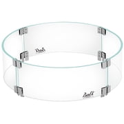 BALI OUTDOORS Round Fire Pit Glass Wind Guard 20"