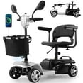 thumbnail image 1 of 30 Miles Long Range 4 Wheel Electric Mobility Scooter with 350W Motor, Foldable Mobility Scooter for Adults/Seniors, 300LBS Capacity, Cup Holder, USB Port, Compact & Portable for Elderly, Silver, 1 of 13