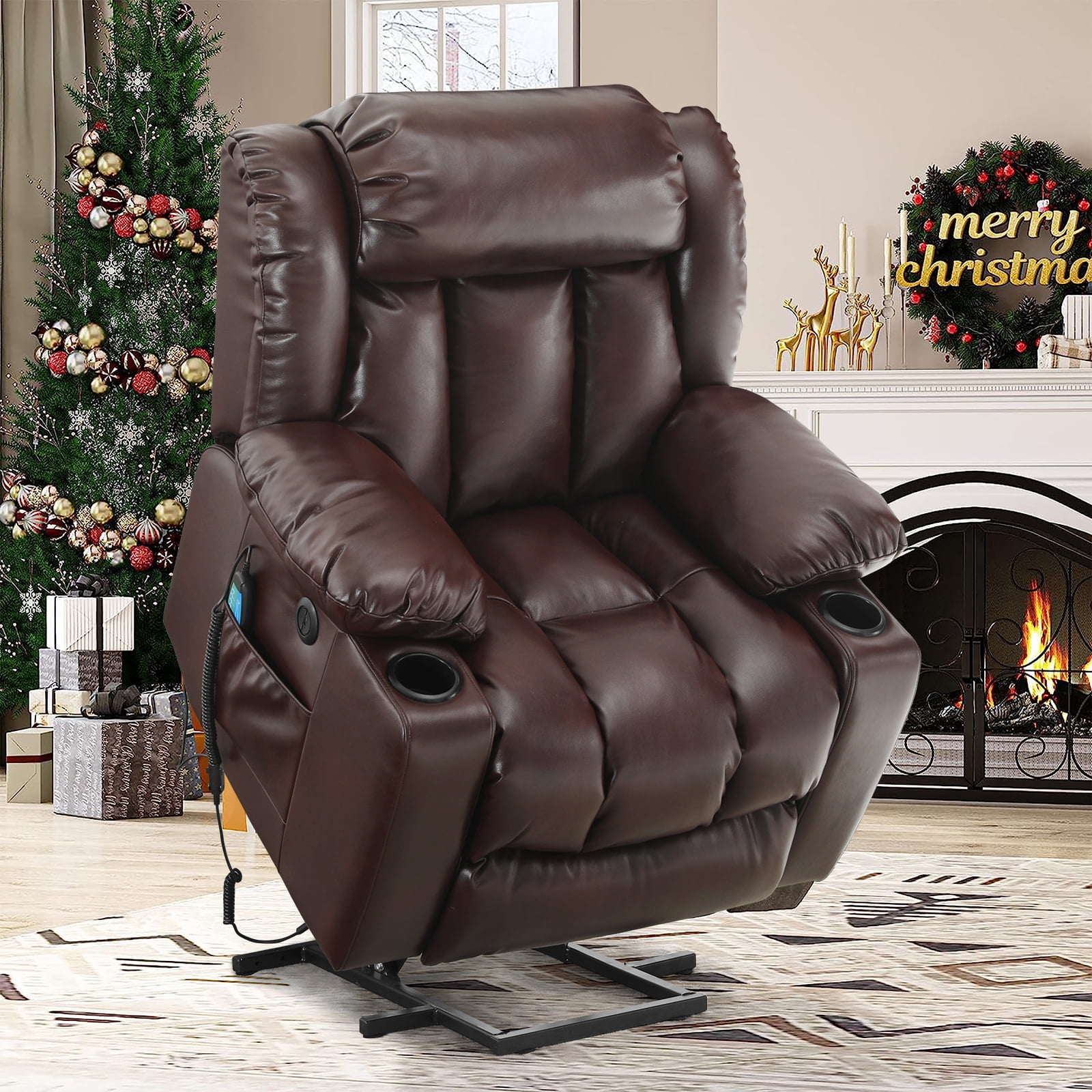 BALICHUN Large Power Lift Recliner Chair with Massage and Heat for