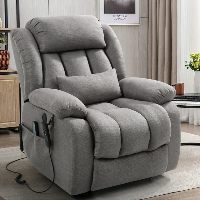 BALICHUN Lay Flat Sleeping Dual OKIN Motor Lift Chair Recliners for ...