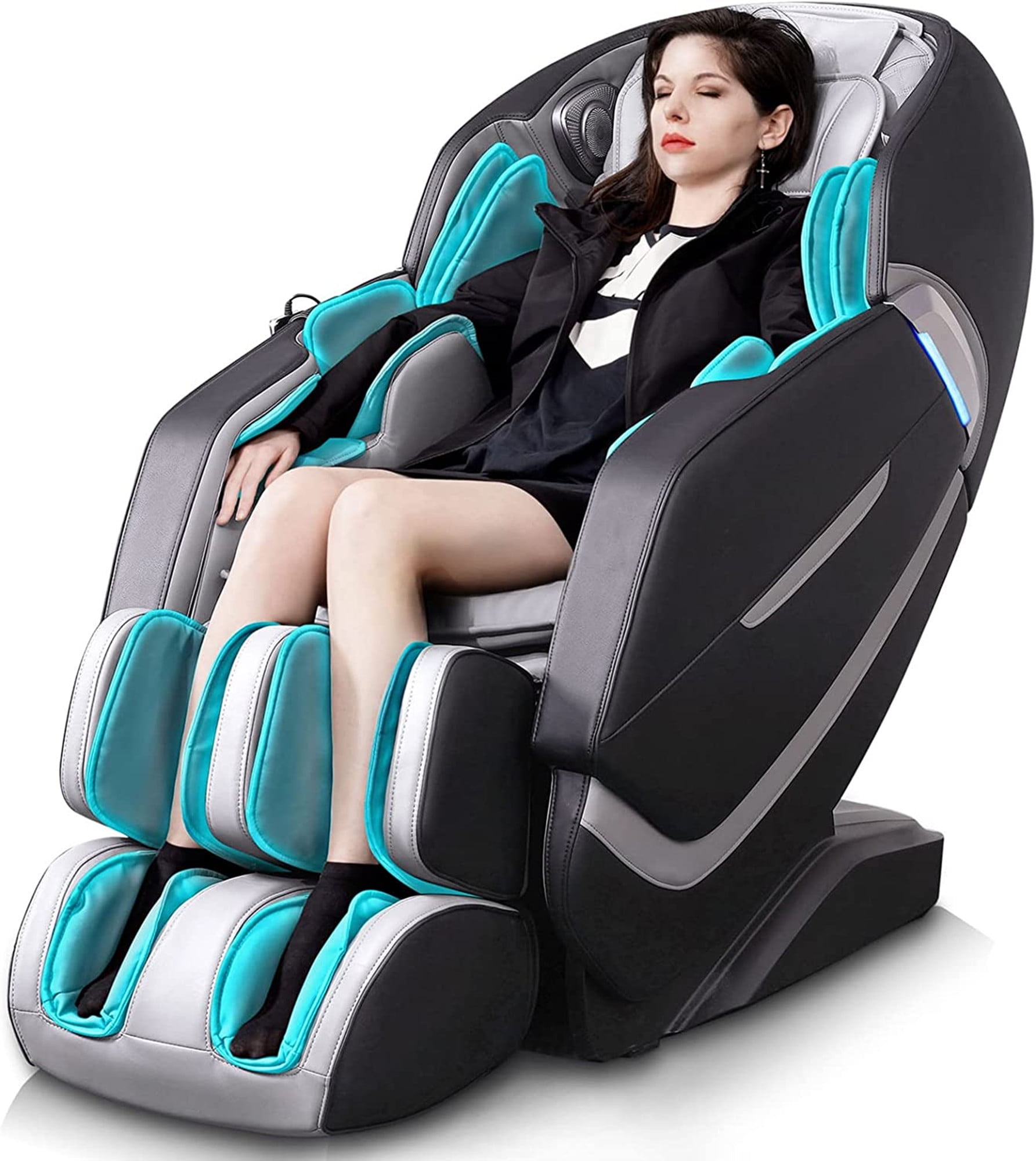 Balichun 4D Massage Chair with Zero Gravity, Heating, Thai Stretch,  Wireless Speaker, Foot Rollers - Gray & Black in Nepal at NPR 464744,  Rating: 5