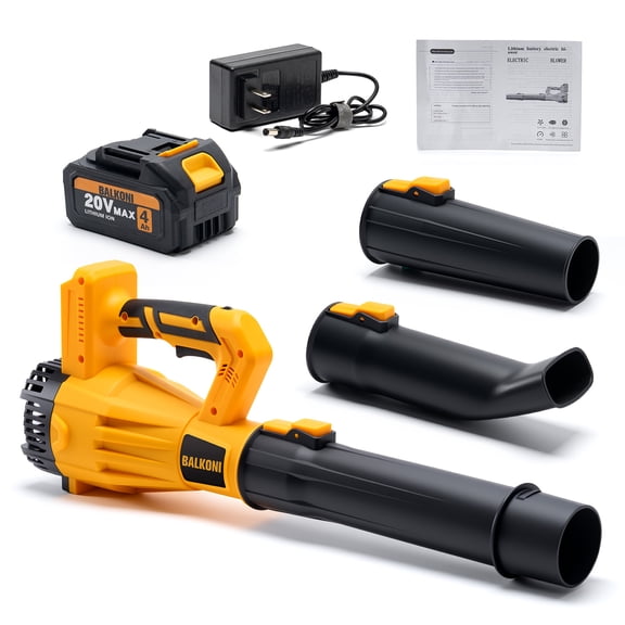 BALKONI 20V Lithium-Ion Cordless Leaf Blower,