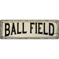 thumbnail image 1 of BALL FIELD Farmhouse Style Wood Look Sign Gift 8x24 Metal Decor 108240028084, 1 of 1