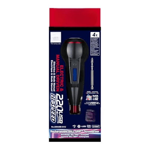 BALL GRIP Rechargeable Screwdriver Cordless (High Speed) No.220USB-S1U 220USBS1U Made in Japan by$$Tools & Hardware Other