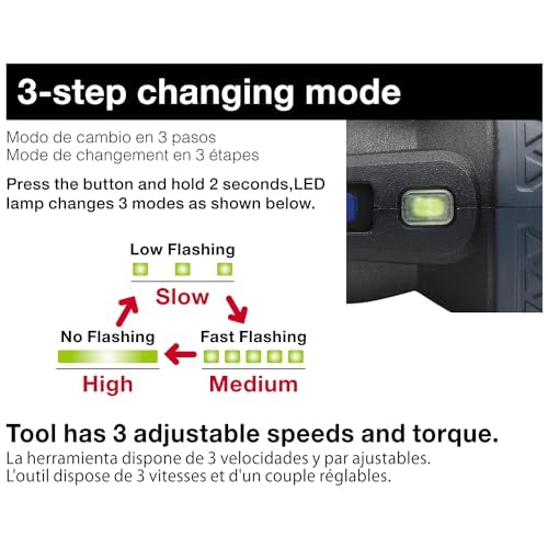 BALL GRIP Rechargeable Screwdriver Plus with 5PCS. Bit Set