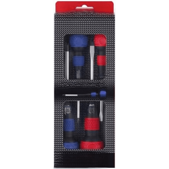 BALL GRIP Screwdriver 4PC. Set, Red/Blue, 2204PBU$$Tools & Hardware Other