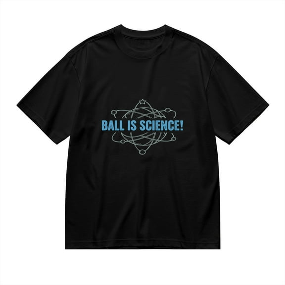 BALL IS SCIENCE,Atomic Structure Print, Vintage T Shirt, Cotton T-Shirt for Men, 23666310,M
