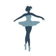 thumbnail image 1 of BALLERINA - Home Living Room Ballerina Decoration Art Basic Ballet Dancing Step Design Vinyl Adhesive Wall Decal - Kids Girls Bedroom Blue Tutu Floral Dress Wall Sticker 7" x 10", 1 of 3