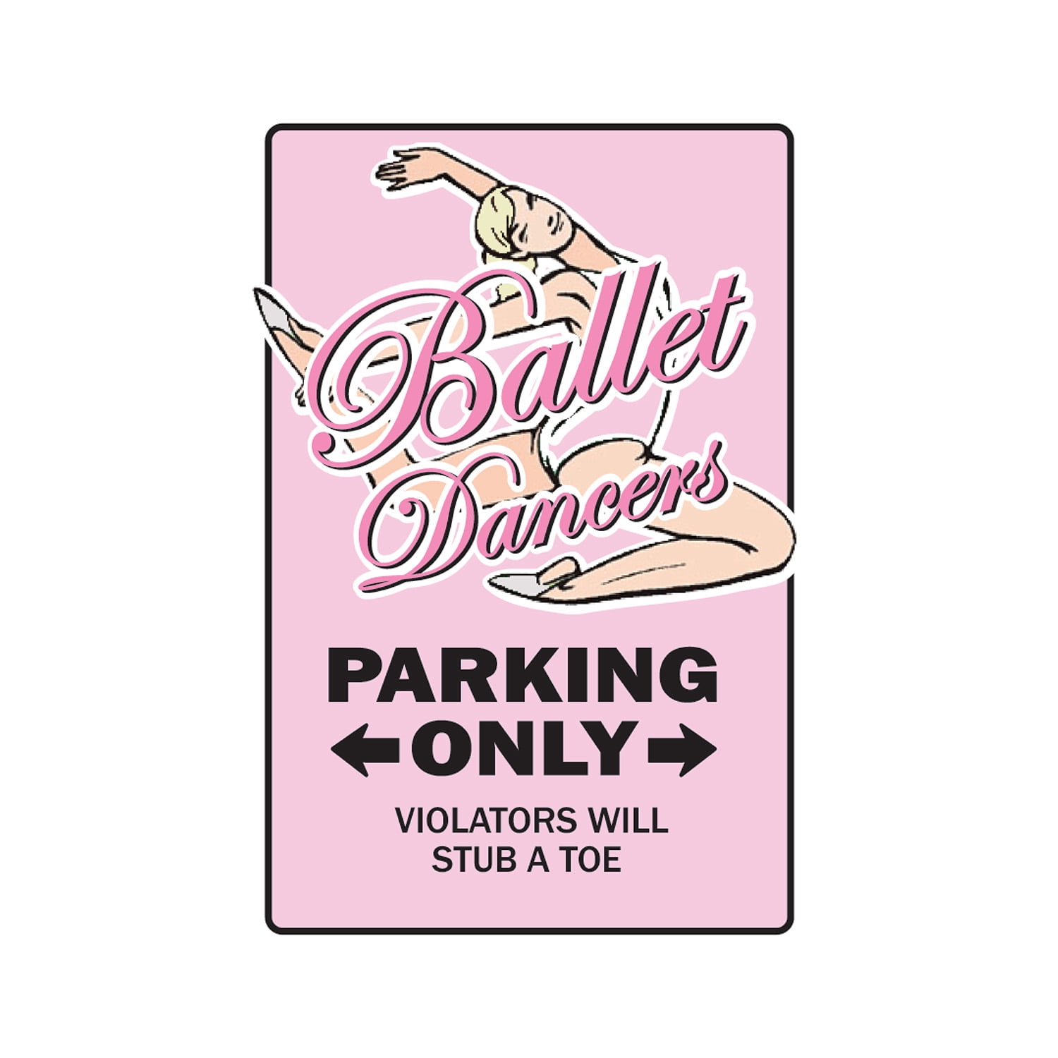 BALLET DANCERS Aluminum Sign dancing toe dancing shoes dance teacher ...