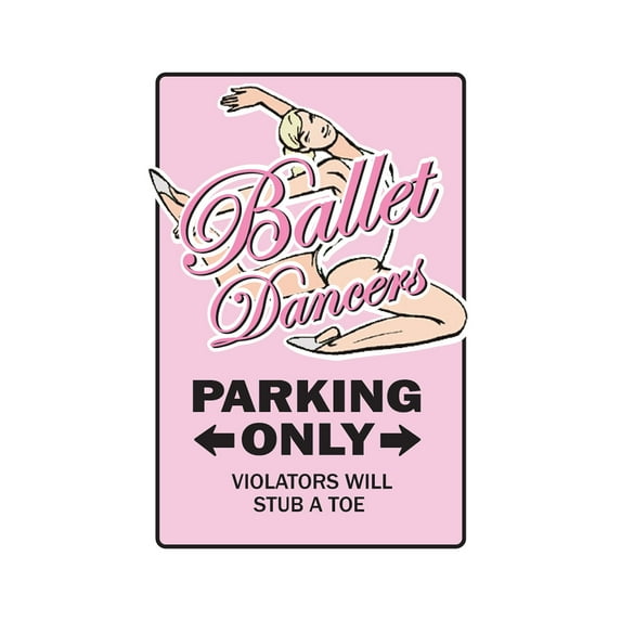 BALLET DANCERS Sign dancing toe dancing shoes dance teacher urban kids teen | Indoor/Outdoor | 12" Tall