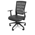 thumbnail image 1 of BALT Mid-Back Fly Chair, 27w x 26-1/2d x 37-1/2 to 41h, Black, 1 of 2