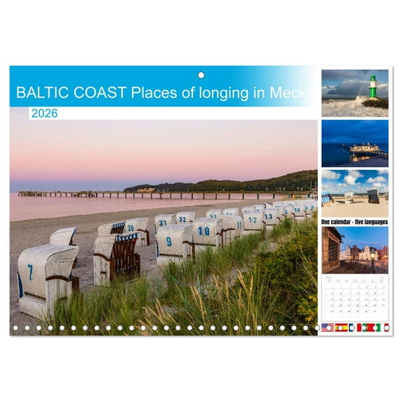 BALTIC COAST Places of longing in Mecklenburg-West Pomerania (Monthly Wall Calendar 2026 16.5 x 23.4 (open)), CALVENDO 14 Month Calendar