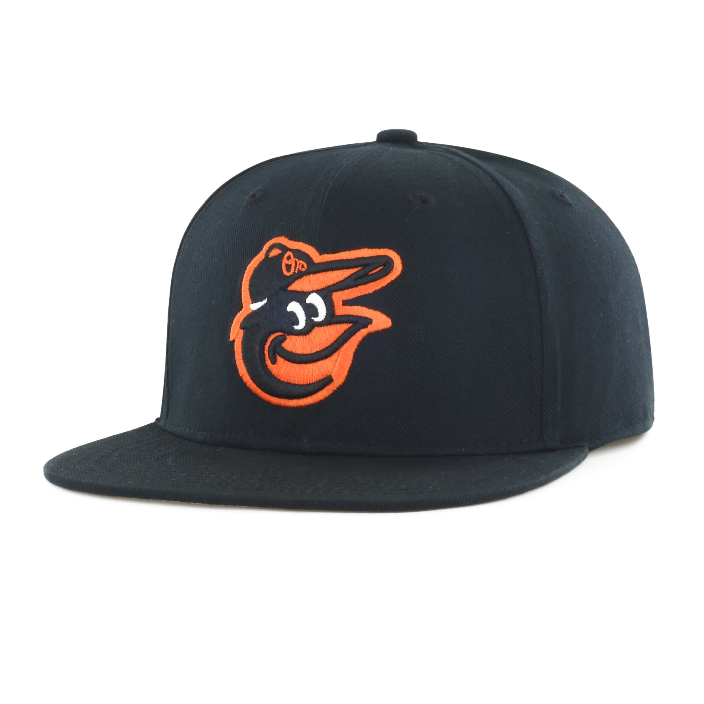 MLB Baltimore Orioles Primary Team Color Flat Bill Snap Back Hat