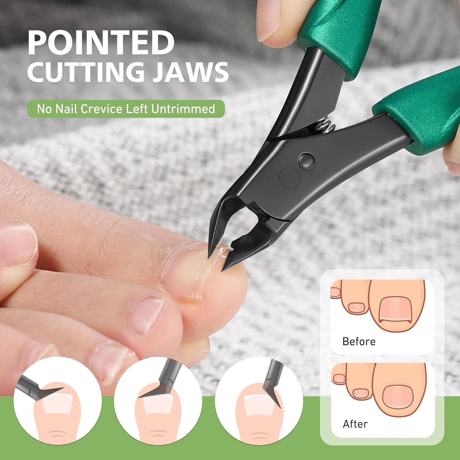 BALUCA Straight Edge Toenail Clippers for Thick Nails & Ingrown ... BALUCA Straight Edge Toenail Clippers for Thick Nails & Ingrown ...