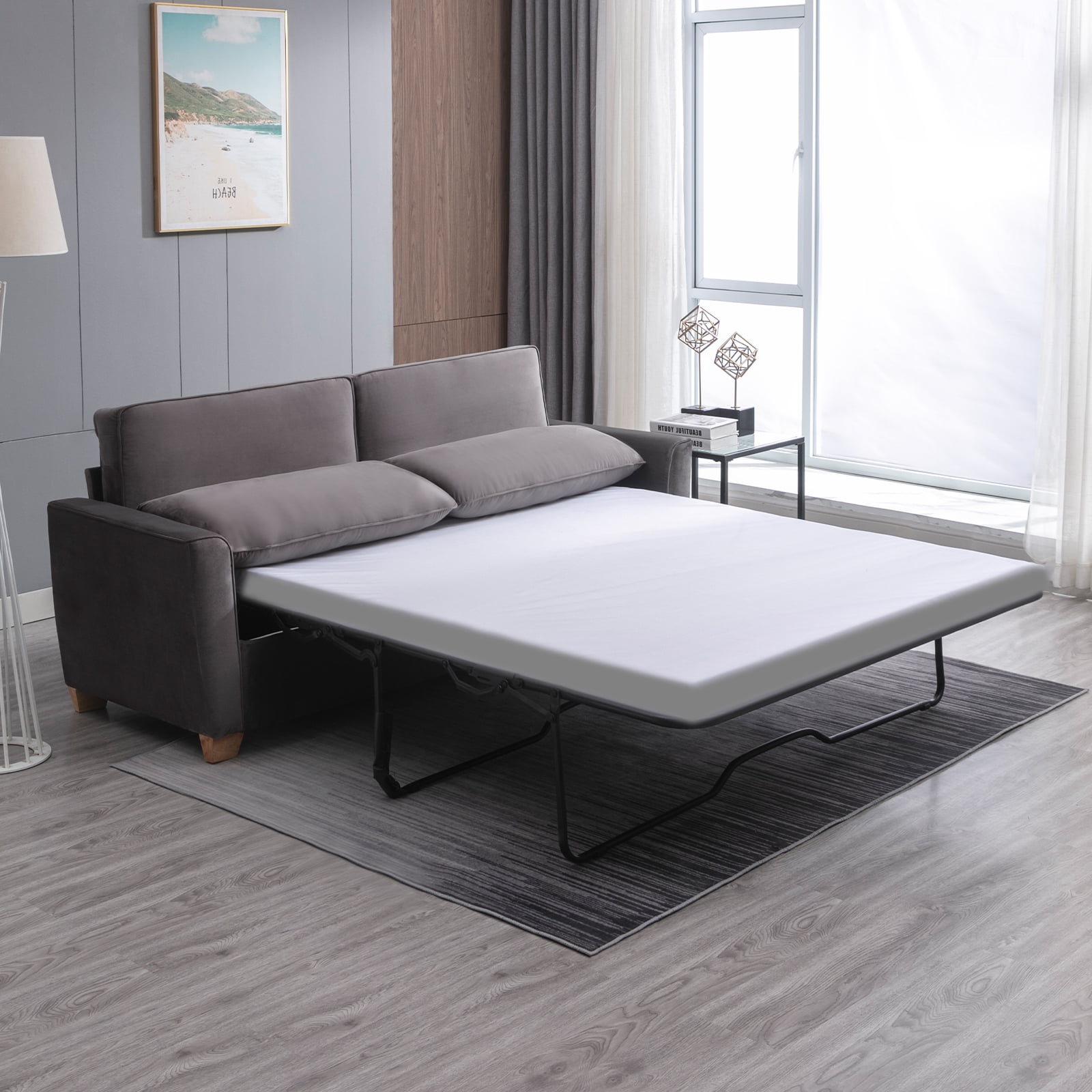 BALUS 2in1 Sofa Bed, Full Pullout Sofa Bed, Sofa Bed with Foam