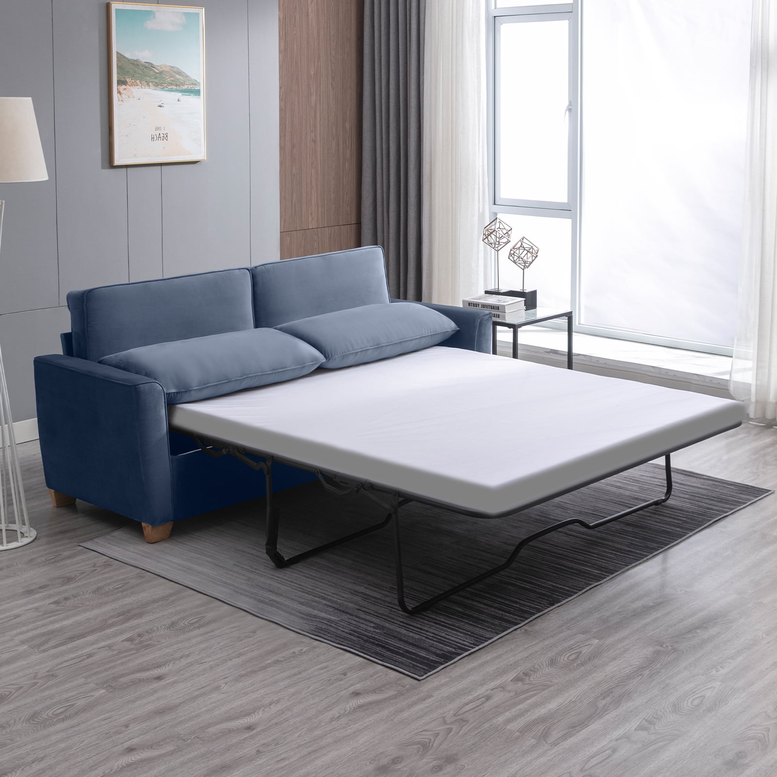 BALUS 2in1 Sofa Bed, Queen Pullout Sofa Bed, Sofa Bed with Foam