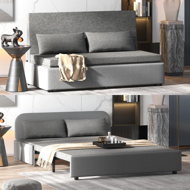 BALUS Sleeper Sofa with Pull out Couch, 40"W Twin Size Loveseat Sofa