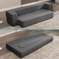 thumbnail image 1 of BALUS Convertible Futon Sofa Bed, Twin Size Loveseat Sofa Sleeper for Living Room, Dark Grey, 1 of 5