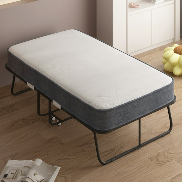 BALUS Folding Bed with Mattress for Adults, Foldable Bed with 4''Memory
