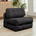 thumbnail image 1 of BALUS Folding Sofa Bed, Convertible Sleeper Couch with Foldable Memory Foam, Space-Saving Floor Bed for Living Room/Apartments, Dark Grey, 1 of 8