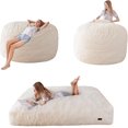 BALUS Giant Bean Bag Chair, Convertible Beanbag Folds from Lazy Chair