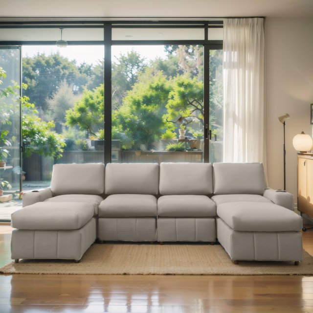 BALUS Modular Sectional Sofa, U/L Shape sofa, Convertible Sectional