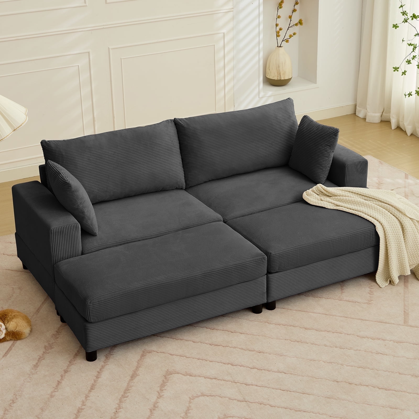 ZAFLY L-Shaped Couch, Sectional Corner Couches and Sofas