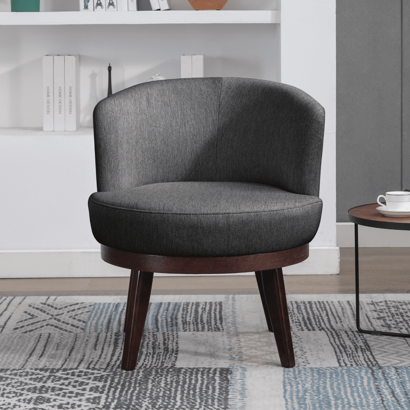 BALUS Swivel Chairs for Living Room Set, 360° Swivel Accent Barrel