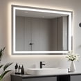 thumbnail image 1 of BALUXC24"X36" LED Bathroom Mirror with Radar Body Sensing,Front&Back Lights, Anti-Fog,Dimmable,3-Color Memory Function,HD Tempered Glass UL-Listed Driver, 1 of 9